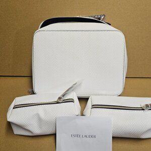 Estee Lauder | NWOT 3 Piece Zip Closure Makeup Jewelry Travel Bags